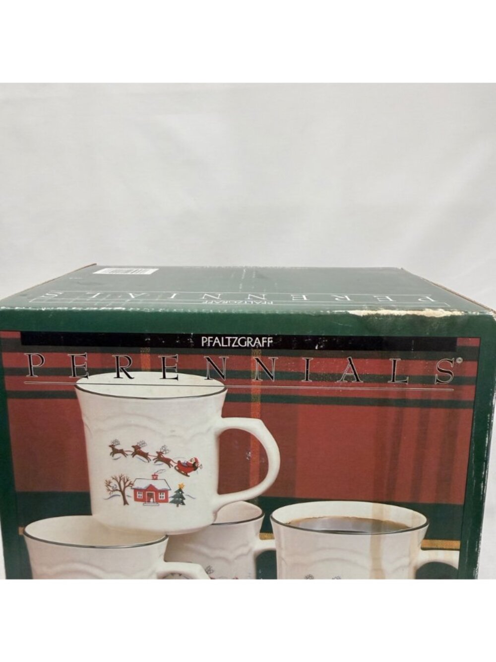 Pfaltzgraff Snow Village 12 Oz 4" Coffee Mug Set Of 4 Perennials Collection New - Picture 2 of 8
